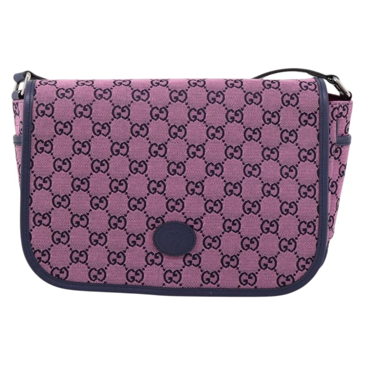 Gucci Children's Messenger GG Canvas, Pink, Canvas, Handbag