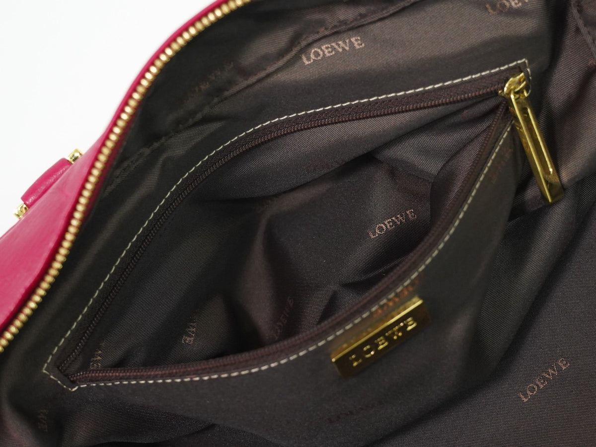 Loewe Amazona Leather, Pink, Leather, Handbag
