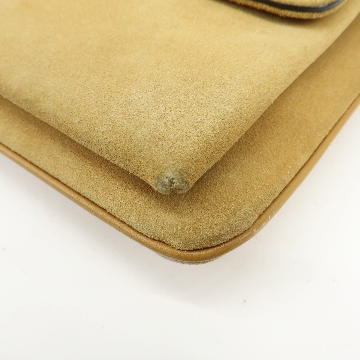 Gucci Arli Suede with Leather, Beige, Suede, Shoulder Bag