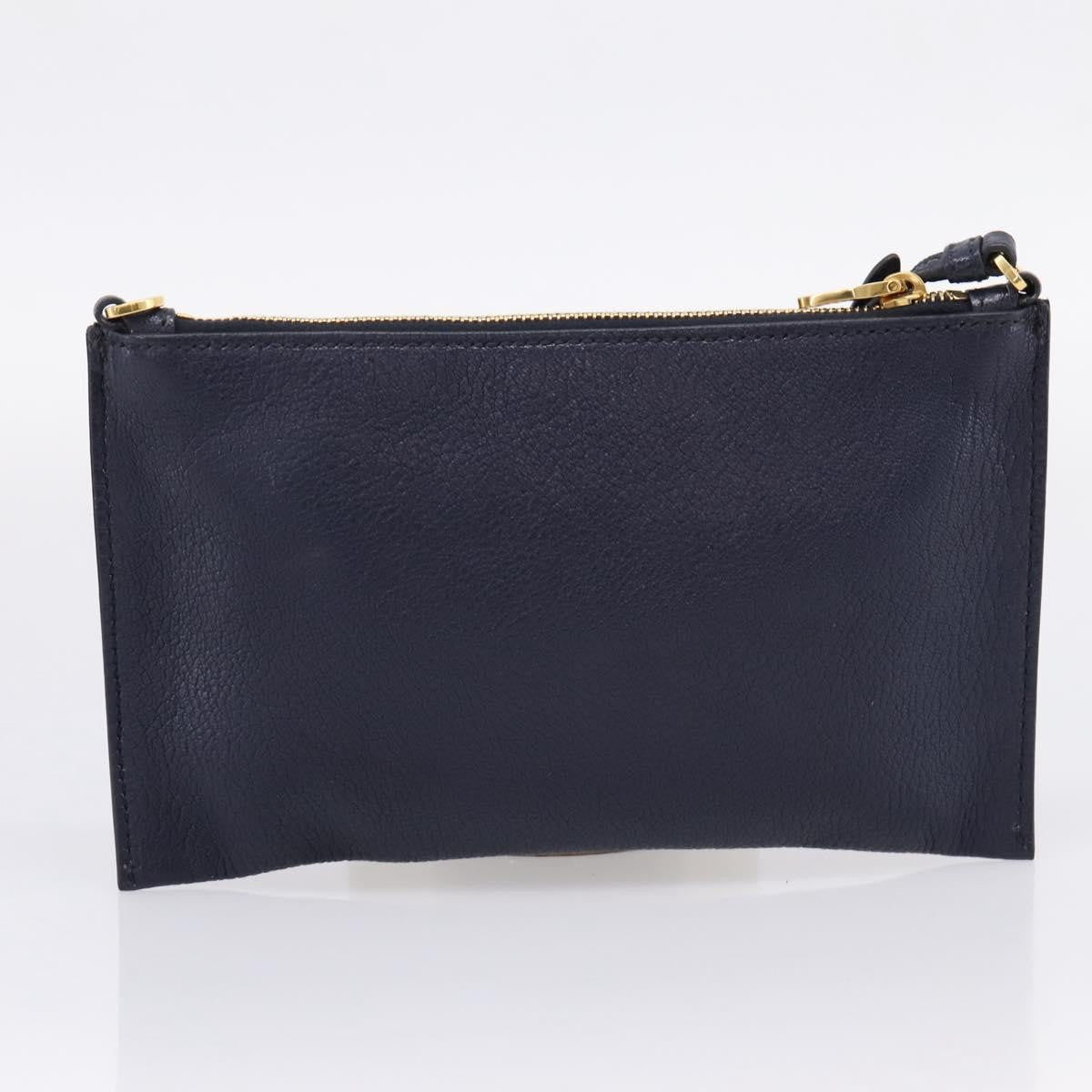 Miu Miu Madras Leather, Navy, Leather, Shoulder Bag