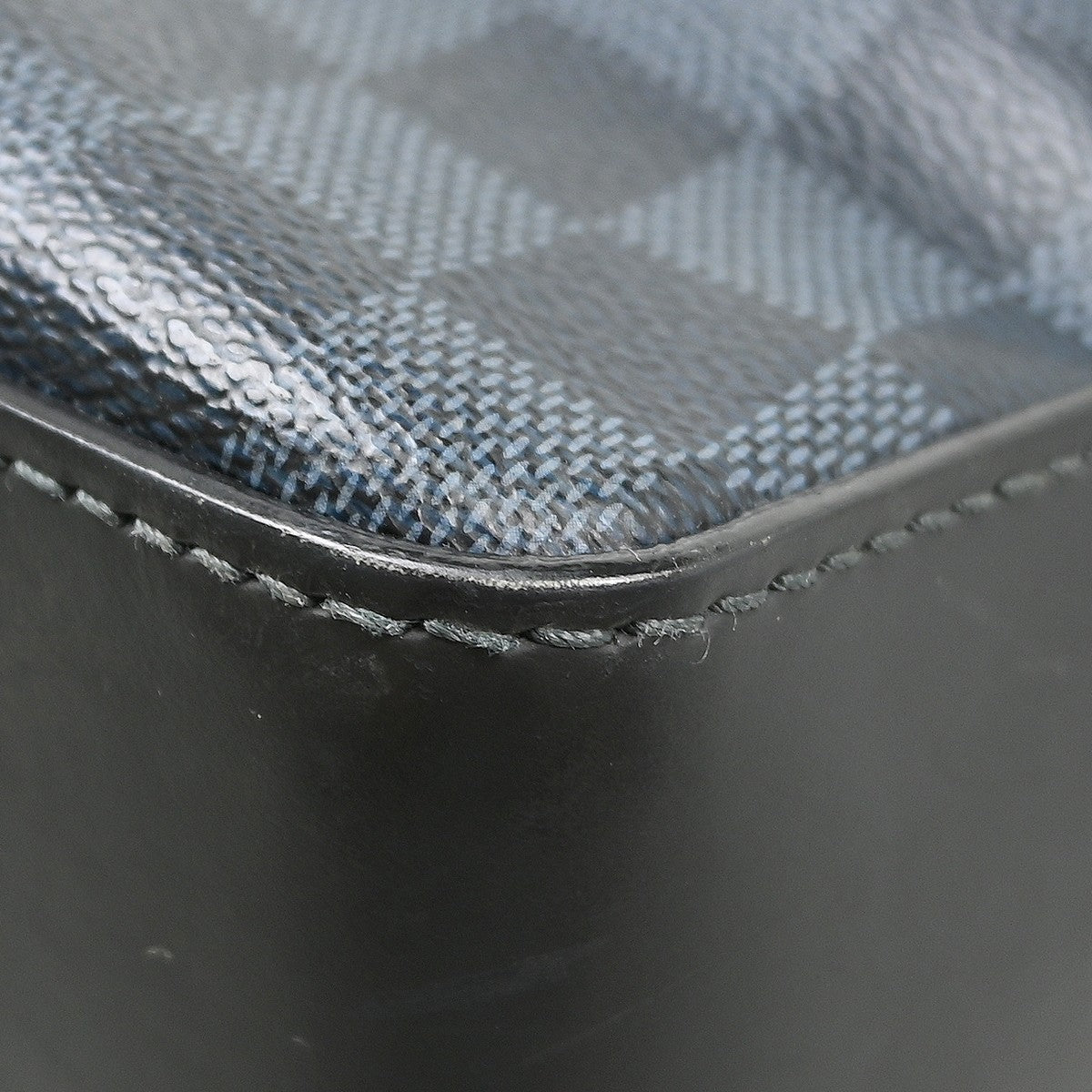 Louis Vuitton Greenwich Messenger Damier Cobalt, Black, Canvas, Handbag