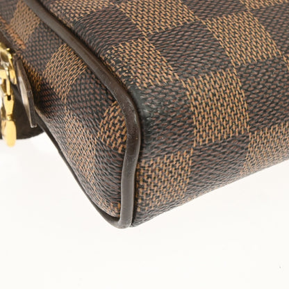 Louis Vuitton Brooklyn Bum Damier Ebene, Brown, Canvas, Clutch
