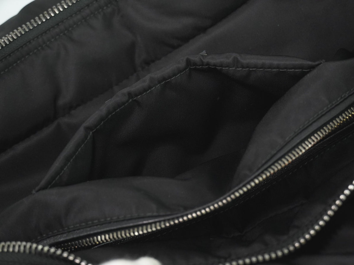 Prada Convertible Double Tessuto, Navy, Nylon, Tote Bag