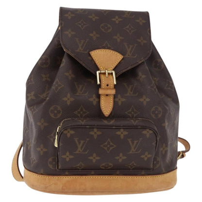 Louis Vuitton Vintage Montsouris Monogram Canvas, Brown, Canvas, Backpack