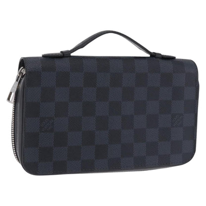 Louis Vuitton Zippy XL Damier Leather, Black, Canvas, Wallet