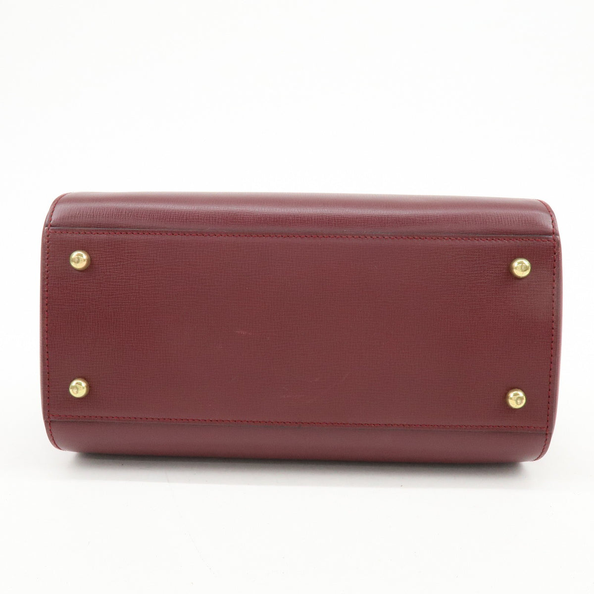 Cartier Must de Cartier Boston Leather, Burgundy, Leather, Travel Bag
