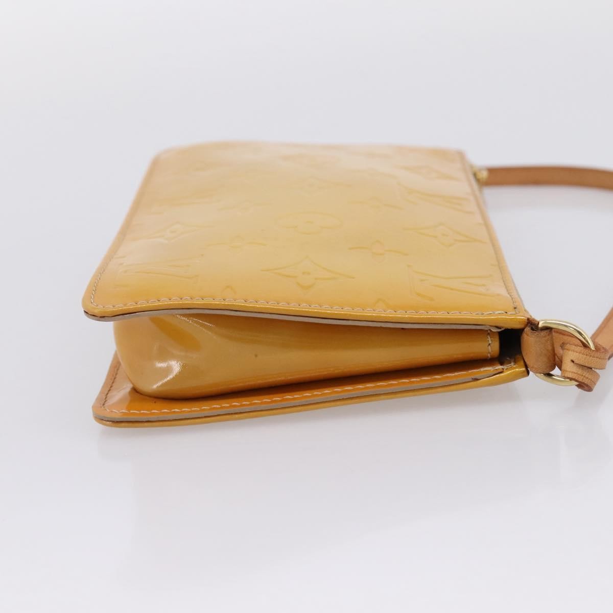 Louis Vuitton Lexington Pochette Monogram Vernis, Beige, Patent Leather, Clutch