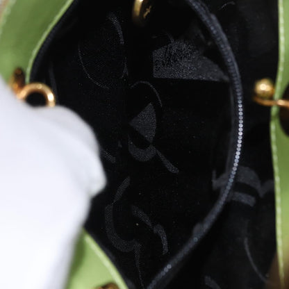 Salvatore Ferragamo Vala Canvas, Green, Canvas, Shoulder Bag