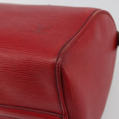 Louis Vuitton Speedy Epi, Red, Leather, Handbag