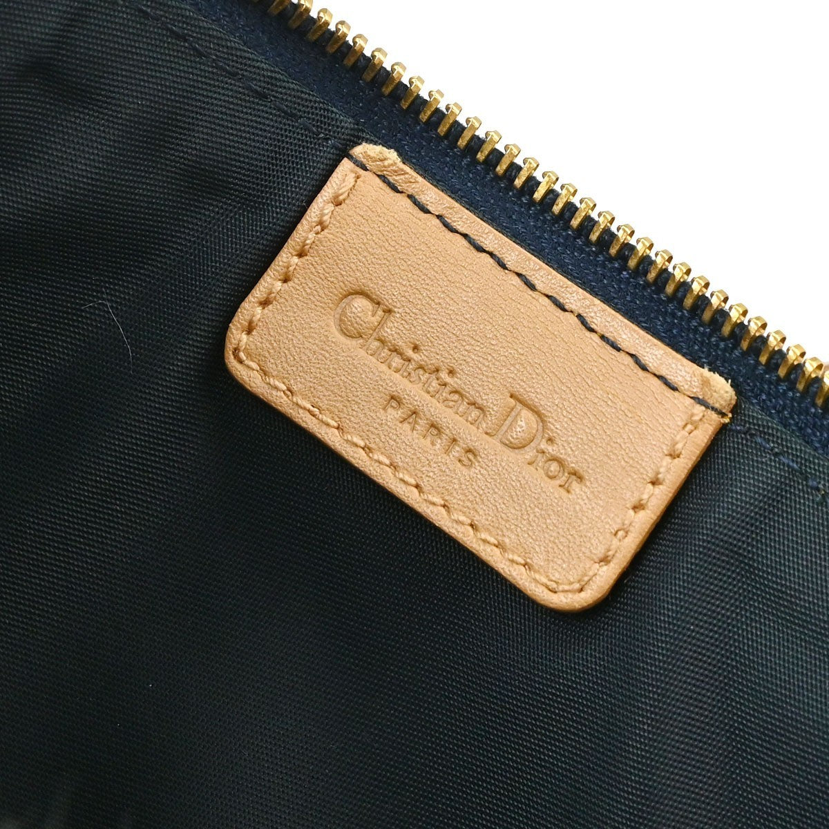 Christian Dior Vintage Saddle Denim, Navy, Denim, Handbag