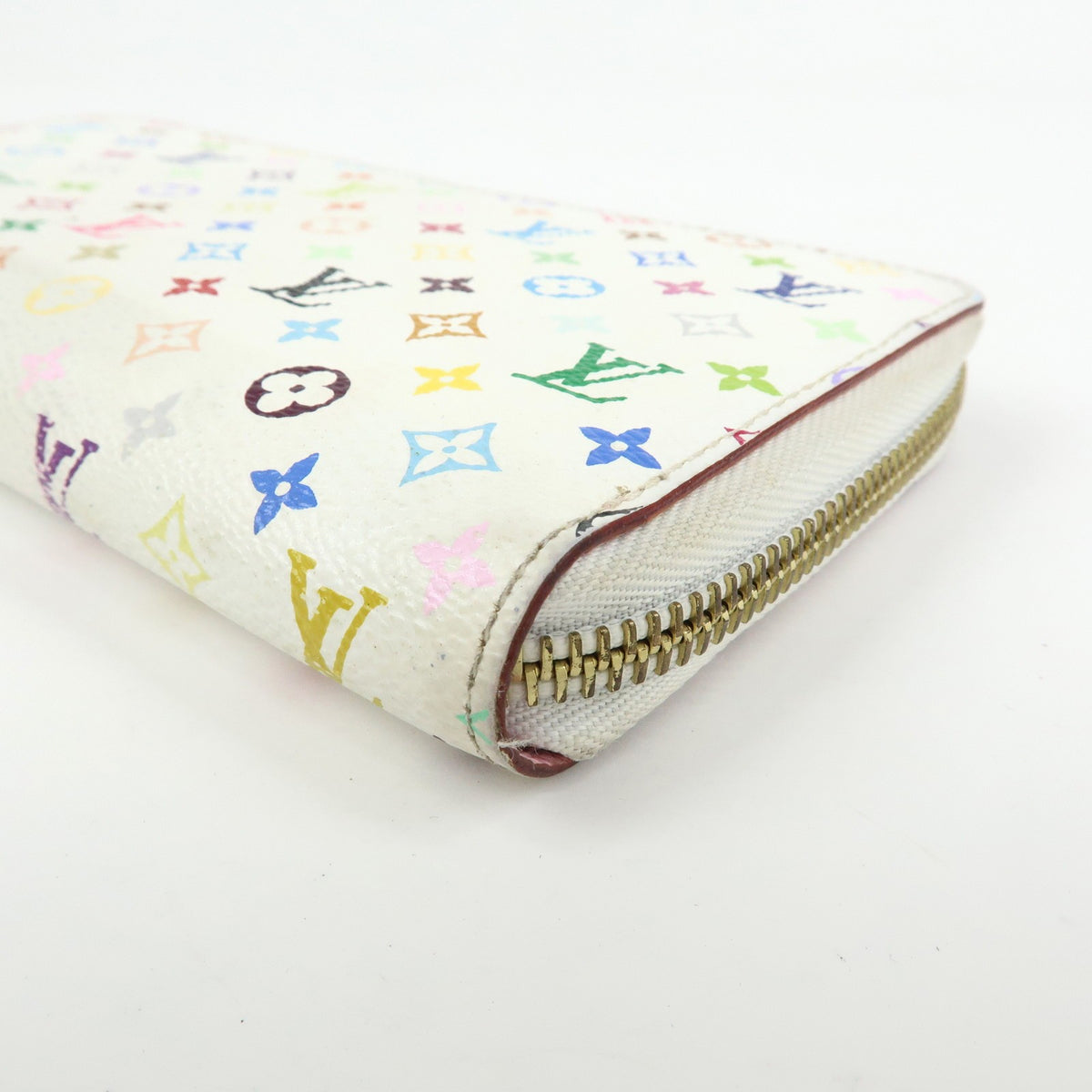 Louis Vuitton Zippy Monogram Multicolor, White, Canvas, Wallet
