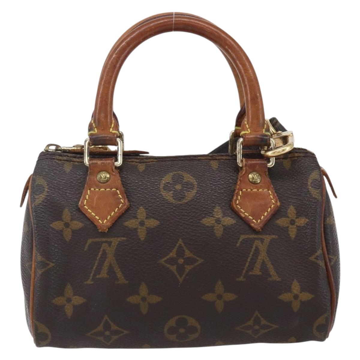 Louis Vuitton Speedy Mini HL Handbag Monogram Canvas, BROWN, CANVAS, Handbag