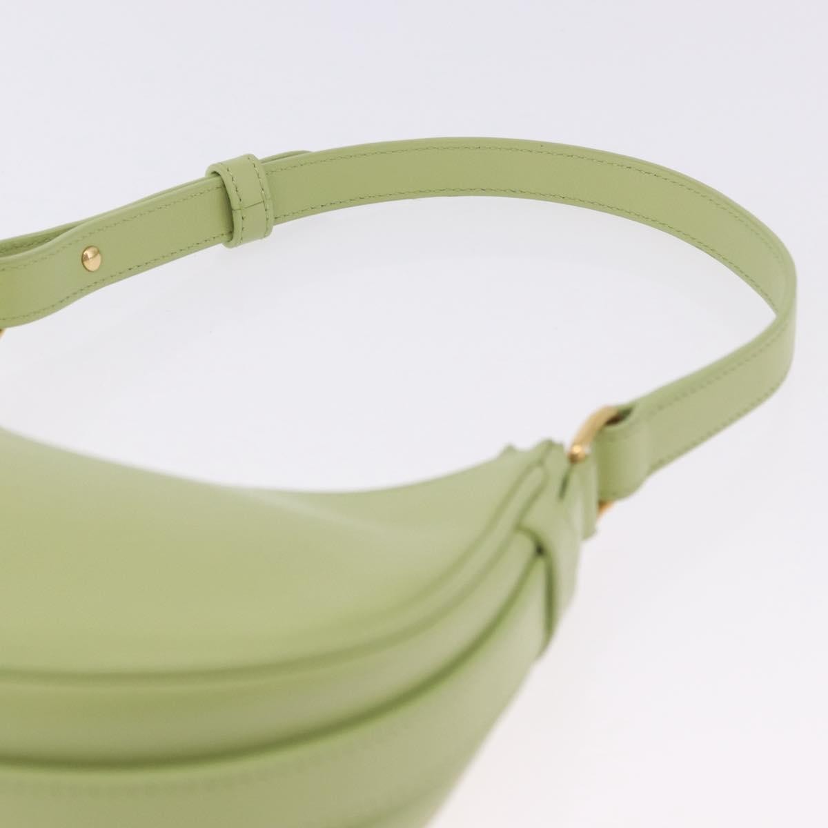 Celine Ava Leather, Green, Leather, Handbag