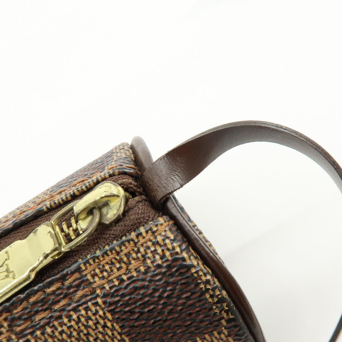 Louis Vuitton Papillon Pochette Damier, Brown, Canvas, Clutch