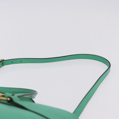 Gucci Bright Bit Convertible Leather, Green, Leather, Tote Bag