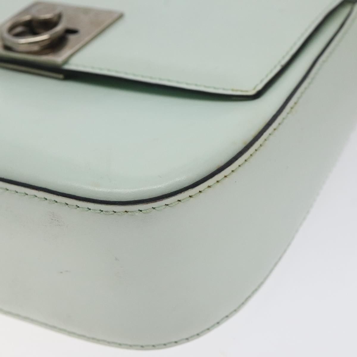 Celine Flap Shoulder Leather, Silver, Leather, Shoulder Bag