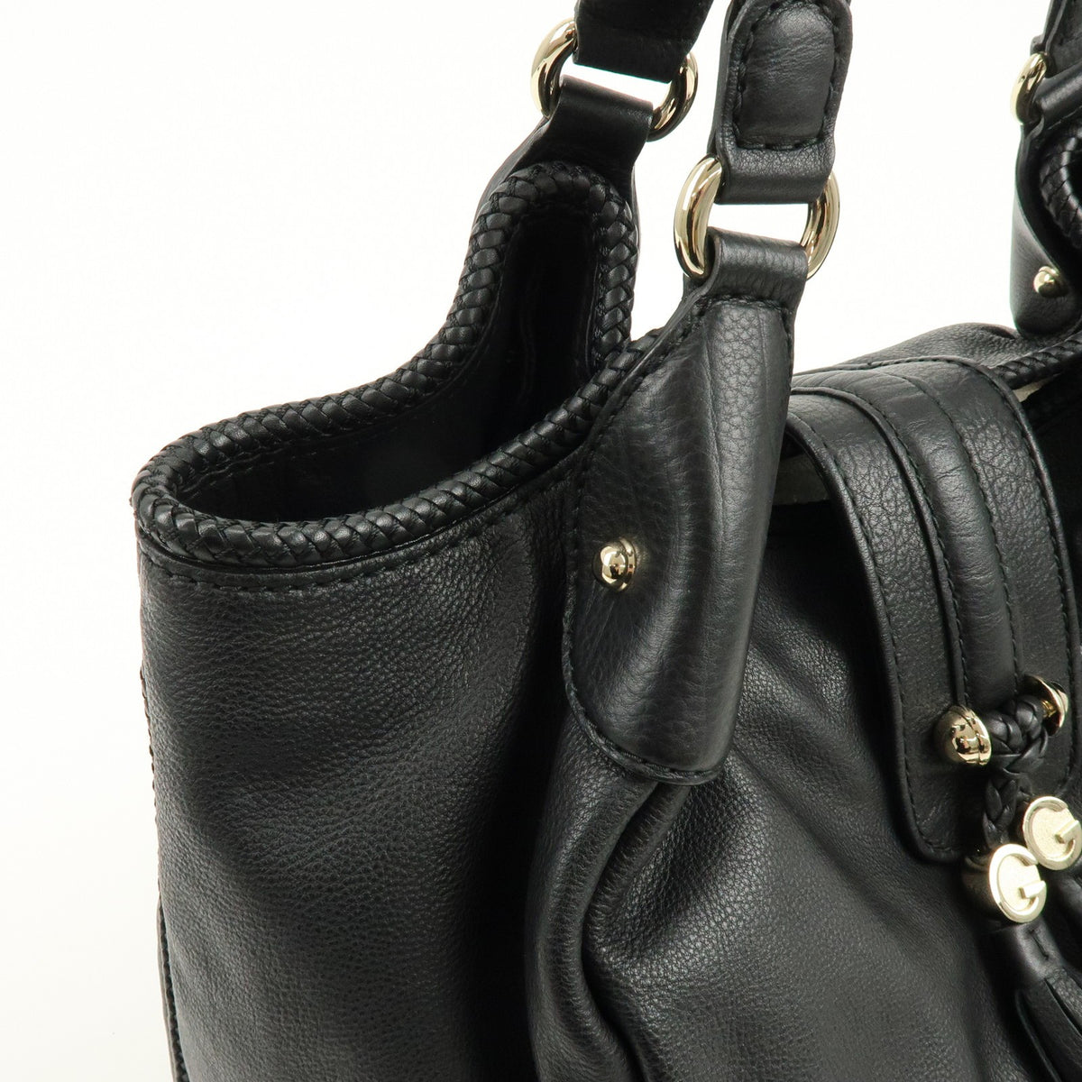 Gucci Marrakech Leather, Black, Leather, Tote Bag