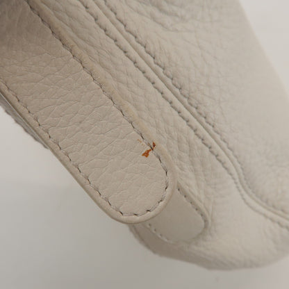 Bottega Veneta Shoulder Leather, White, Leather, Shoulder Bag