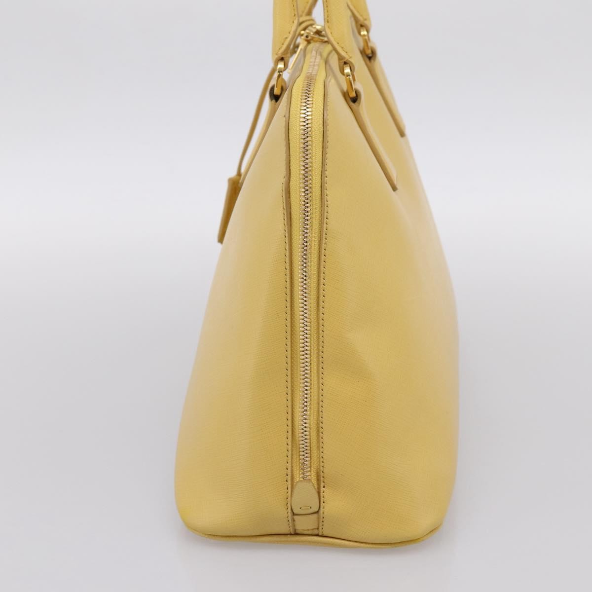 Prada Promenade Saffiano Leather, Yellow, Leather, Handbag