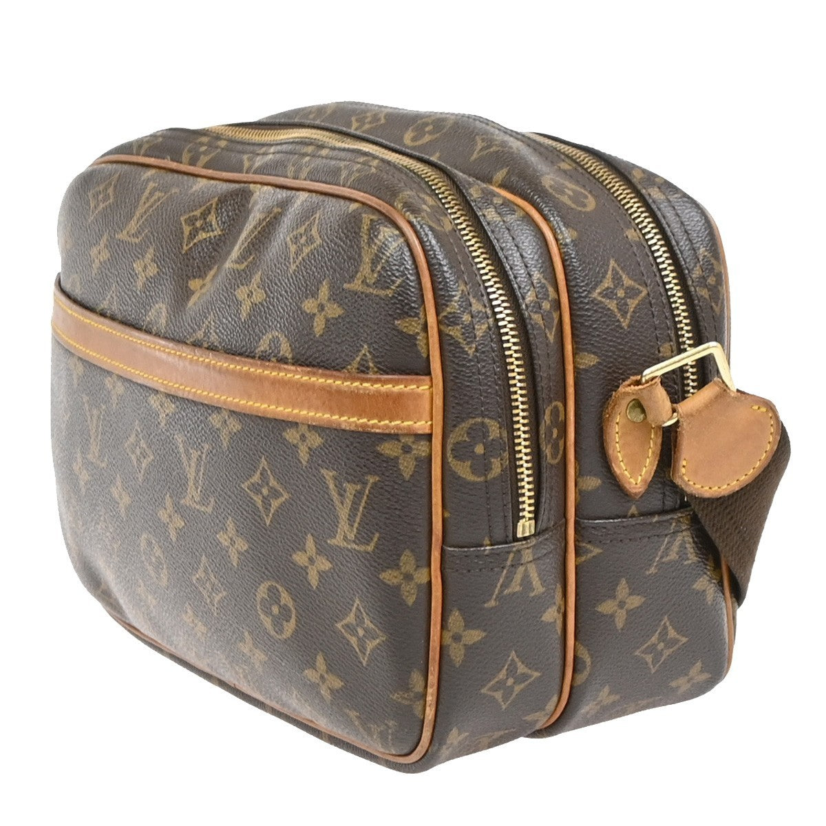 Louis Vuitton Reporter Monogram, Brown, Canvas, Shoulder Bag