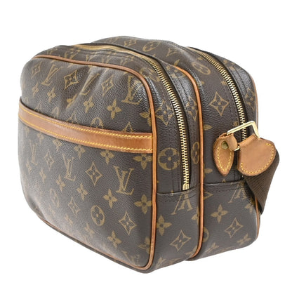 Louis Vuitton Reporter Monogram, Brown, Canvas, Shoulder Bag