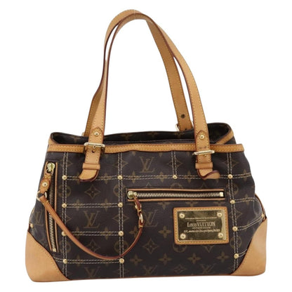 Louis Vuitton Riveting Monogram Canvas, Brown, Canvas, Shoulder Bag