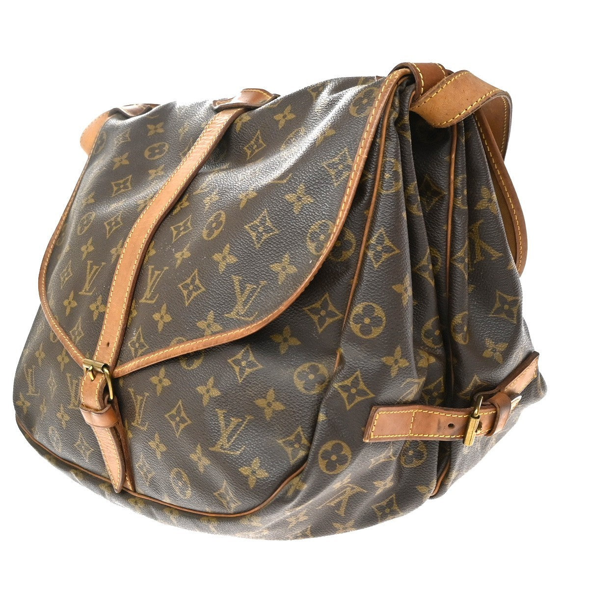 Louis Vuitton Saumur Monogram Canvas, Brown, Canvas, Shoulder Bag