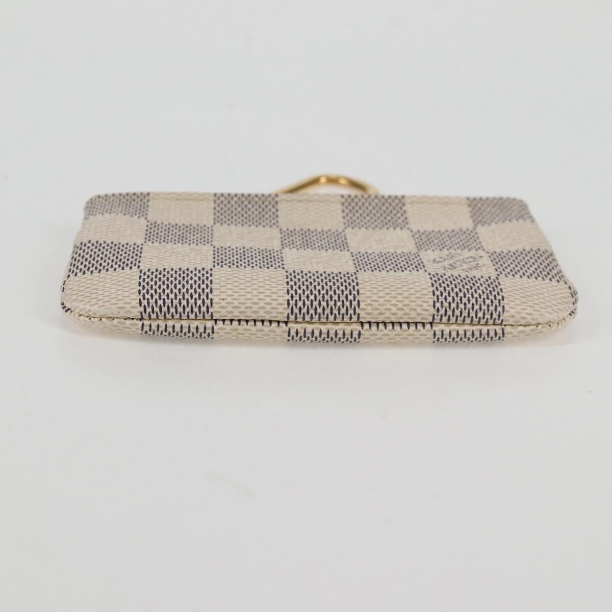 Louis Vuitton Pochette clés NM Canvas, White, Canvas, Wallet