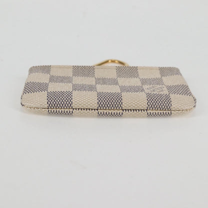 Louis Vuitton Pochette clés NM Canvas, White, Canvas, Wallet