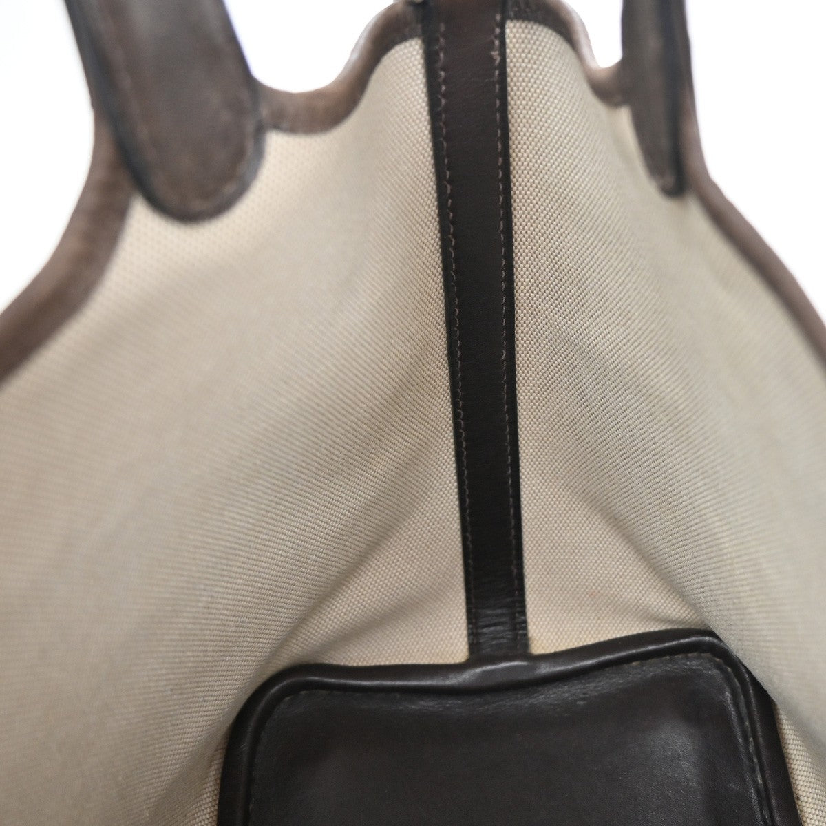Hermes Picotin Toile and Leather, Beige, Canvas, Toiletry Case