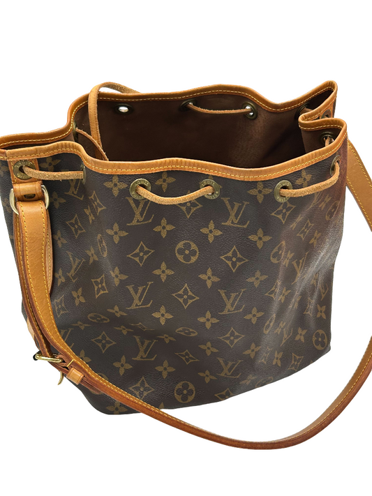 Louis Vuitton Noe Handbag Monogram Canvas, Brown, Canvas, Handbag