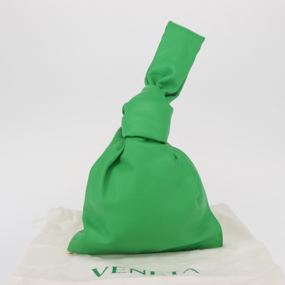 Bottega Veneta BV Twist Leather, Green, Leather, Handbag