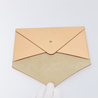 Louis Vuitton Rivets Envelope Clutch Leather, Beige, Leather, Clutch