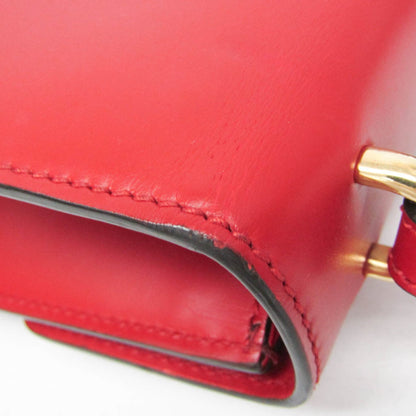 Gucci Sylvie Leather, Red, Leather, Shoulder Bag
