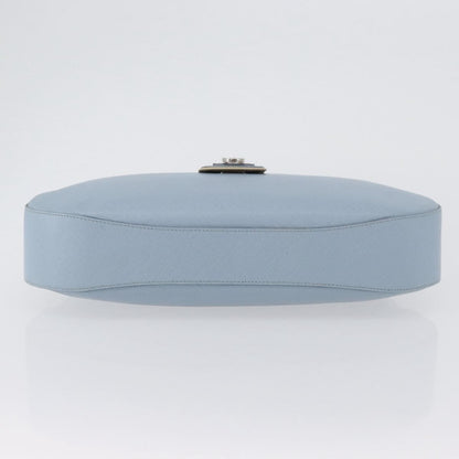 Salvatore Ferragamo Gancini Leather, Blue, Leather, Shoulder Bag