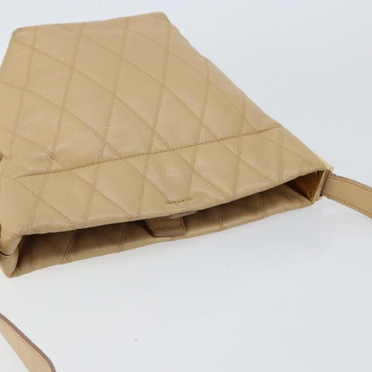 Givenchy GV Bucket Quilted Leather, Beige, Leather, Shoulder Bag