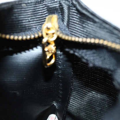Celine Circle Logo Nylon, Black, Nylon, Clutch