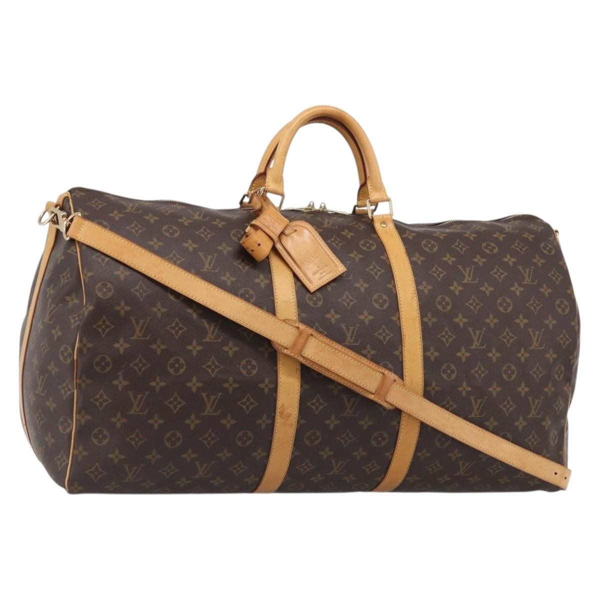 Louis Vuitton Keepall Bandouliere Monogram Canvas, Brown, Canvas, Travel Bag