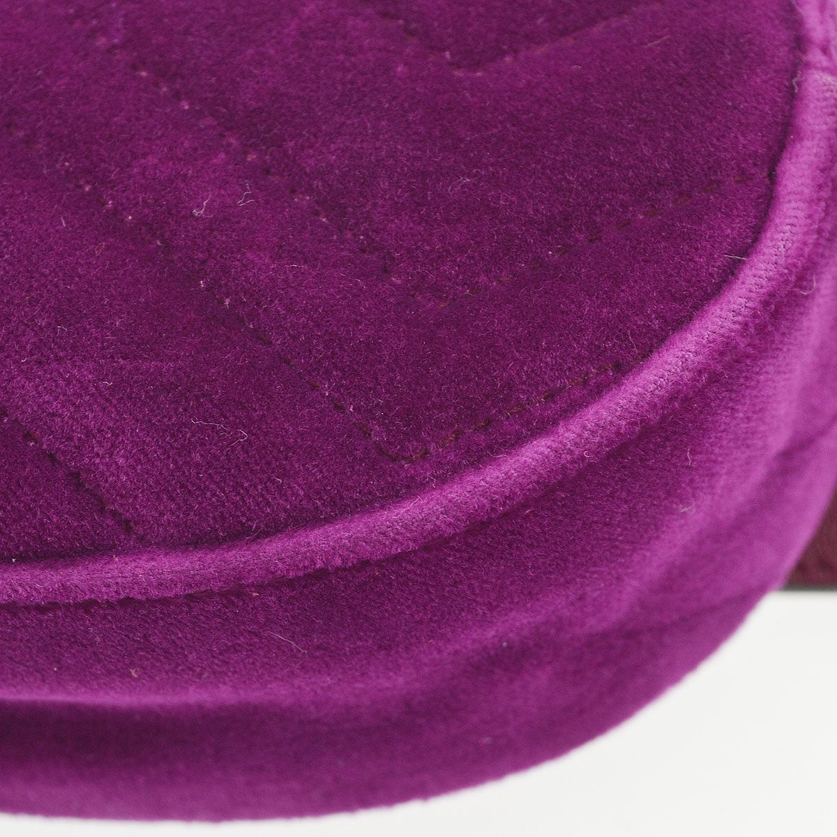 Gucci GG Marmont Belt Matelasse Velvet, Purple, Velvet, Handbag