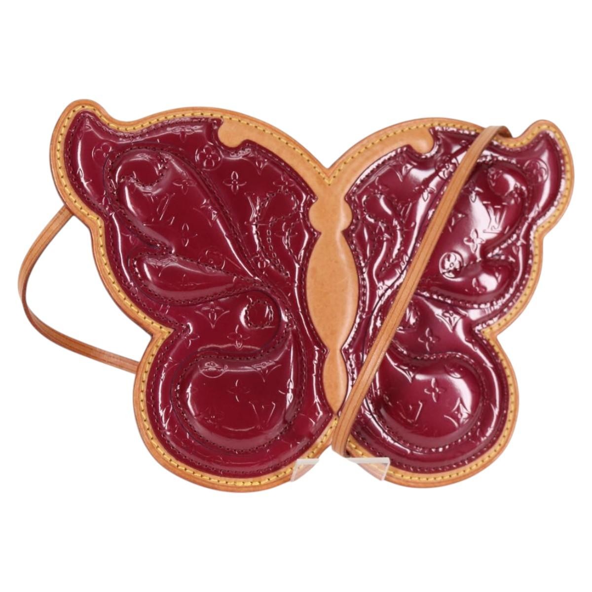 Louis Vuitton Conte de Fees Butterfly Monogram Vernis, Burgundy, Patent Leather, Clutch