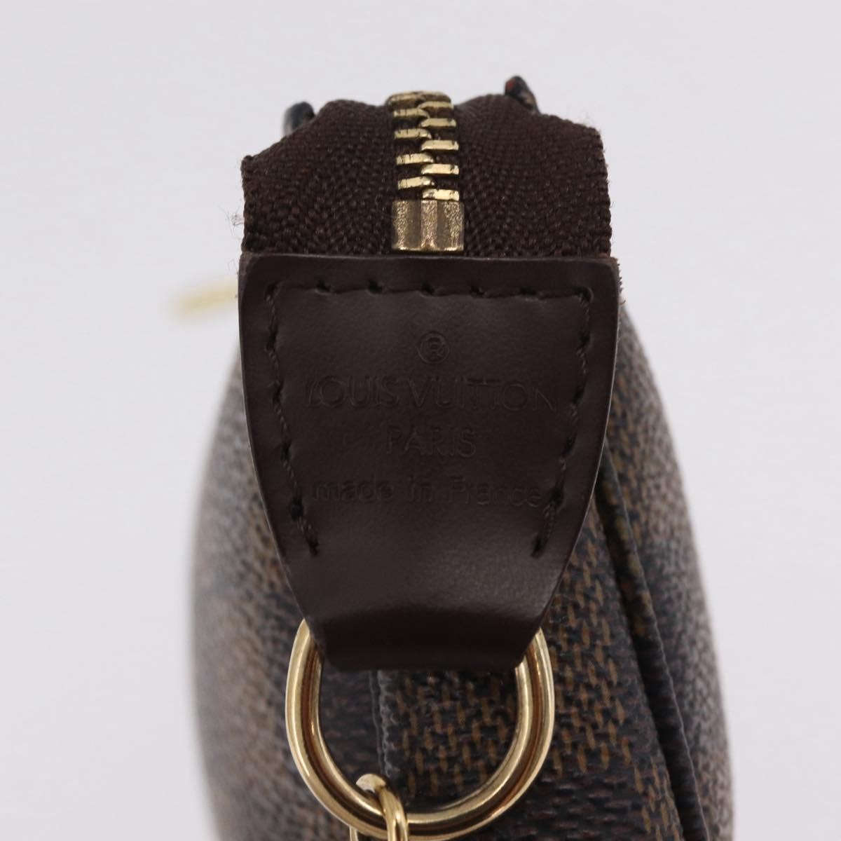 Louis Vuitton Mini pochette accessoires Damier Canvas, Brown, Canvas, Clutch