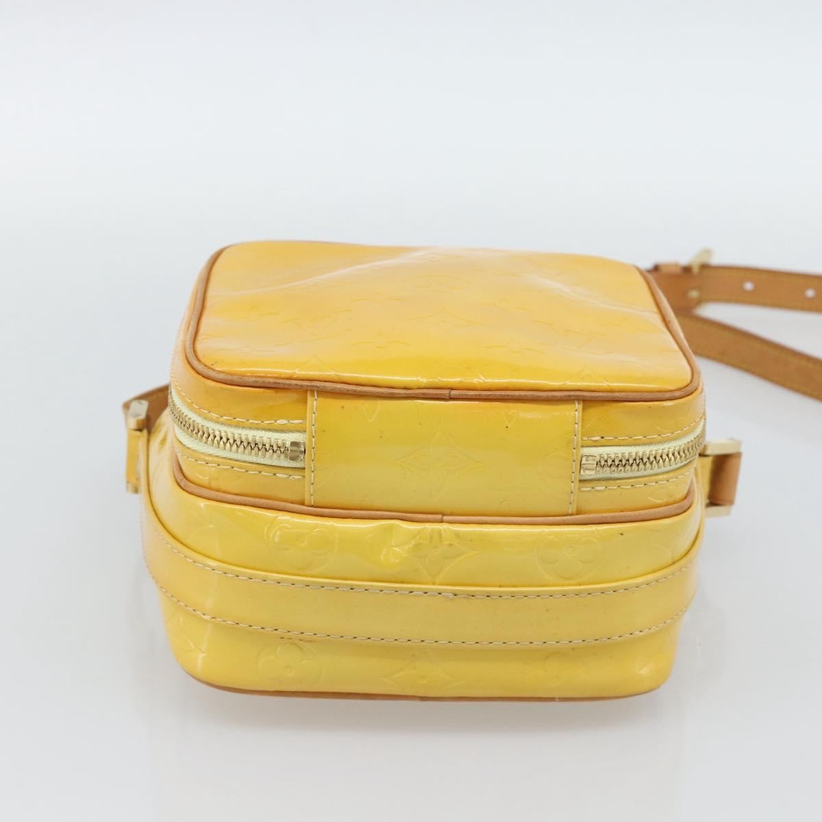 Louis Vuitton Wooster Monogram Vernis, Yellow, Patent Leather, Handbag