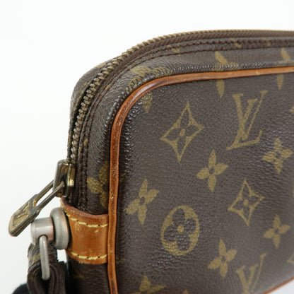 Louis Vuitton Marly Dragonne Clutch Monogram Canvas, Brown, Canvas, Clutch