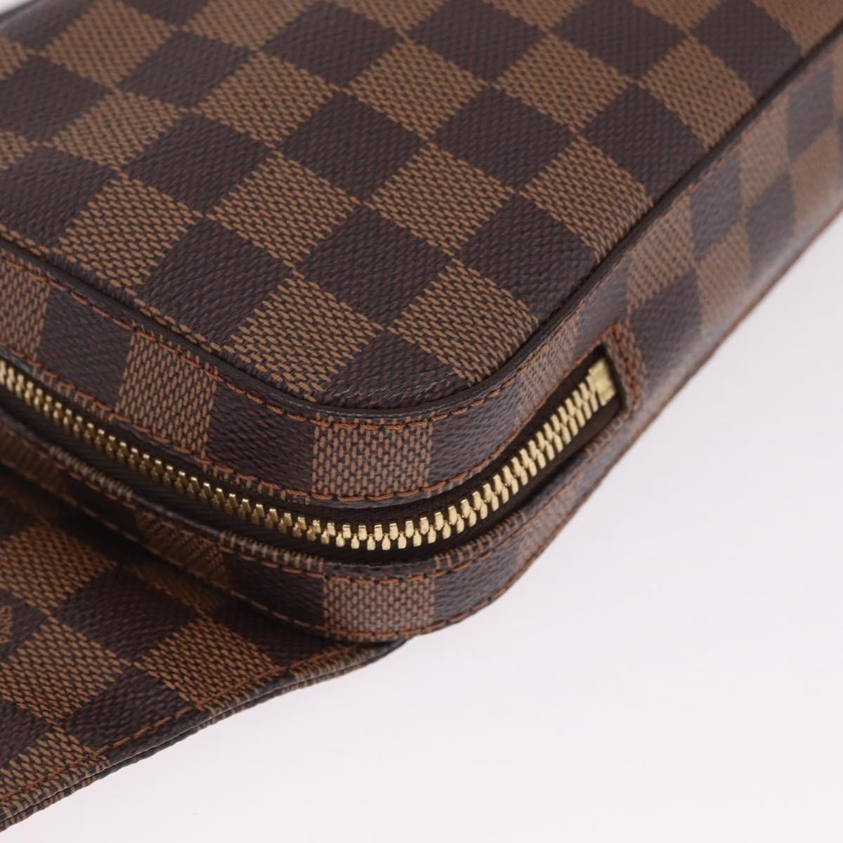 Louis Vuitton Geronimos Waist Damier, Brown, Canvas, Shoulder Bag