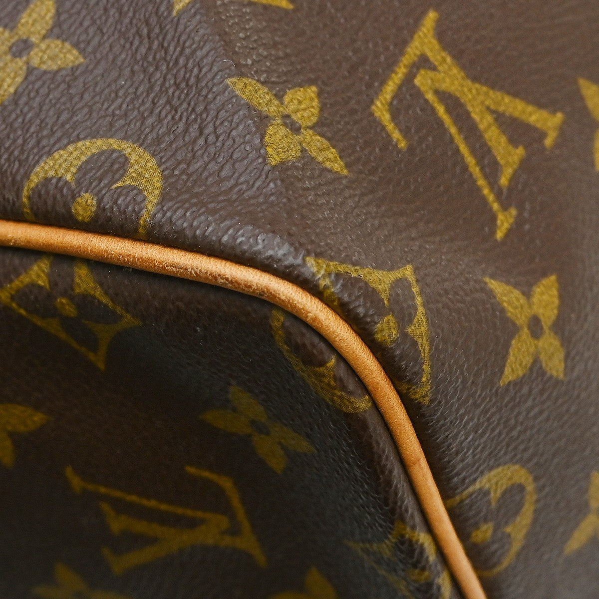 Louis Vuitton Keepall Monogram, Brown, Canvas, Travel Bag