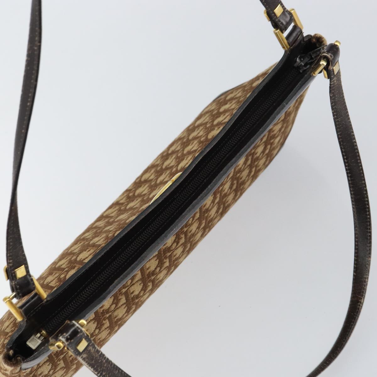 Christian Dior Trotter shoulder bag Canvas, BROWN, CANVAS, Shoulder bag