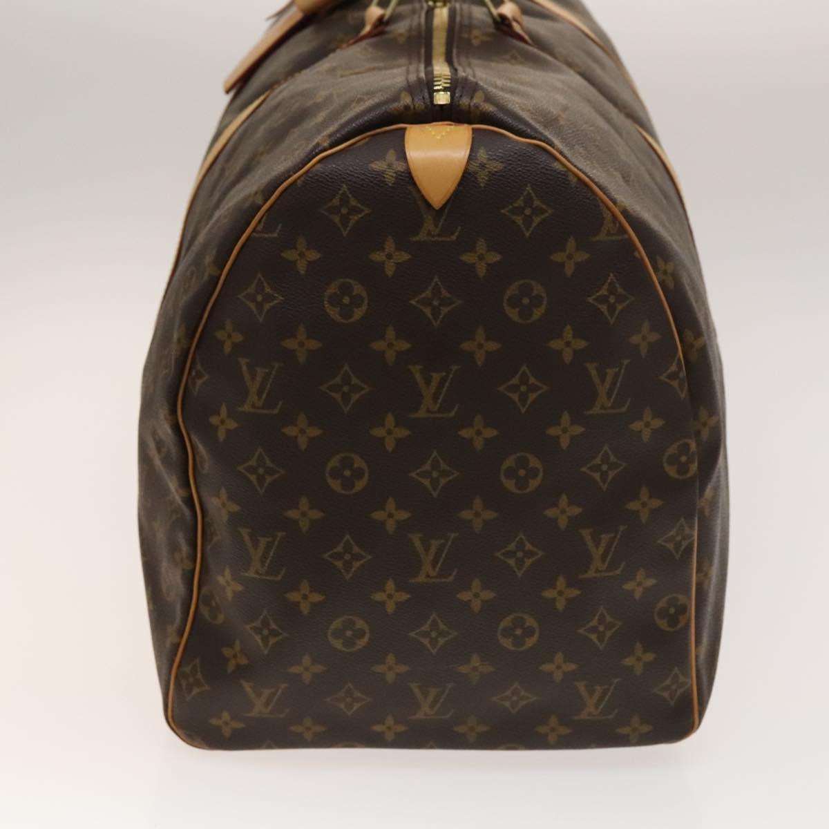 Louis Vuitton Keepall Bag Monogram Canvas, BROWN, CANVAS, Travel bag