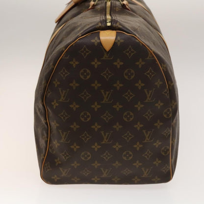 Louis Vuitton Keepall Bag Monogram Canvas, BROWN, CANVAS, Travel bag