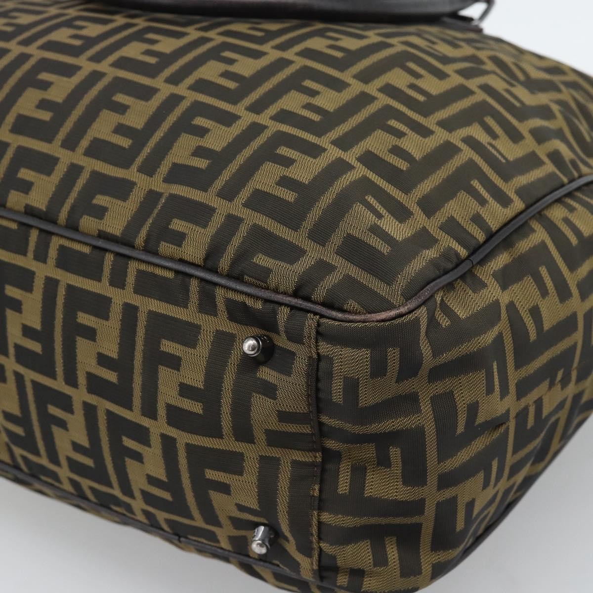 Fendi Vintage Zip Tote Zucca Canvas, Khaki, Canvas, Tote Bag