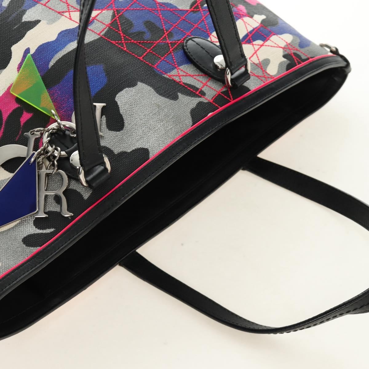 Christian Dior Open Limited Edition Anselm Reyle Camouflage Canvas, Multicolour, Canvas, Tote Bag